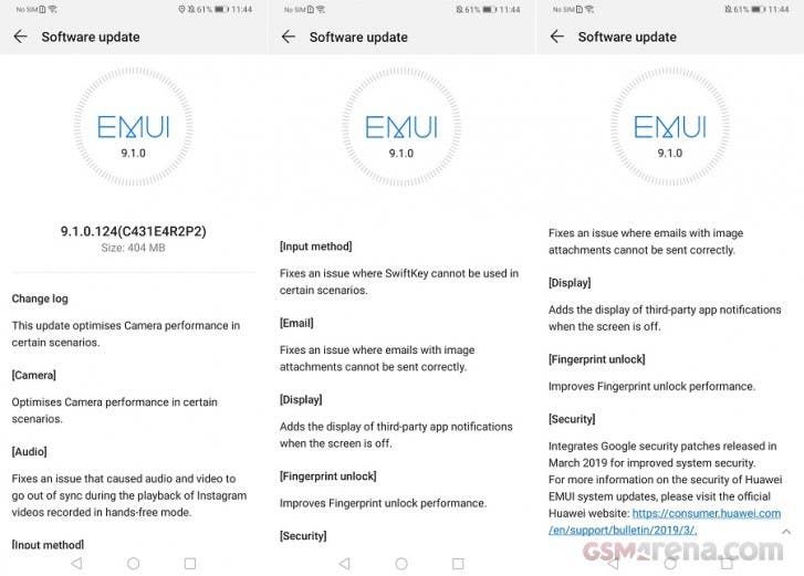 Huawei P30 Pro now receiving its first software update