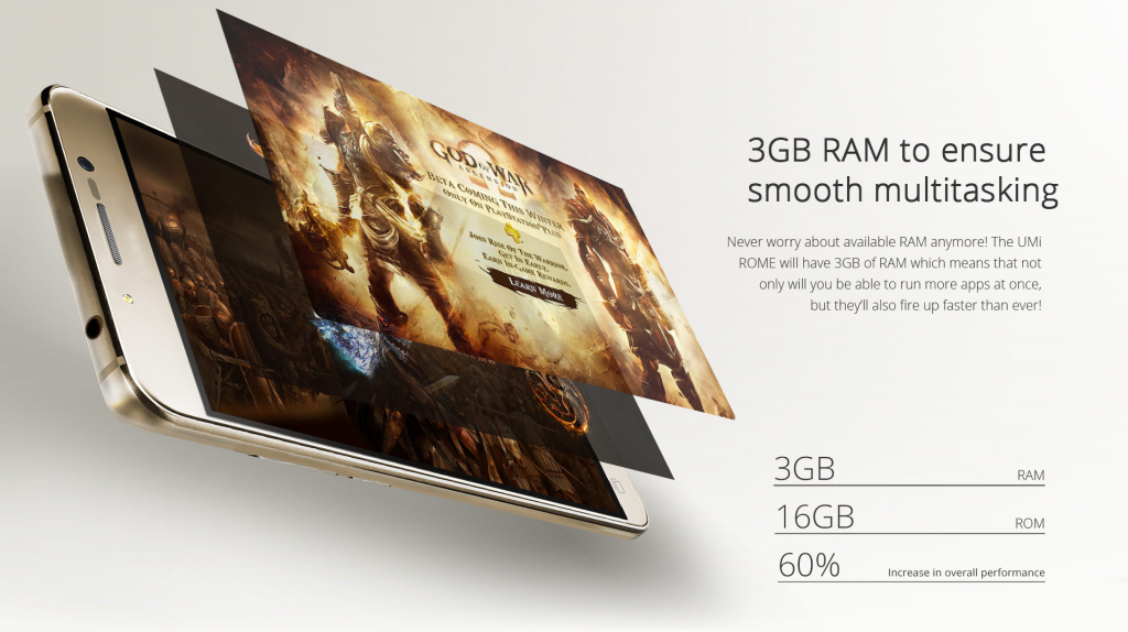 UMi Rome launched with AMOLED display and 3GB RAM for less than $100