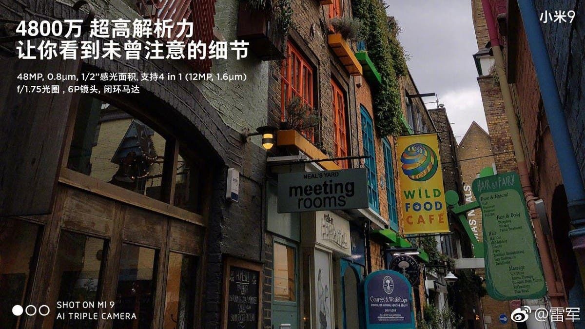 Lei Jun reveals detailed camera specifications of the Xiaomi Mi 9