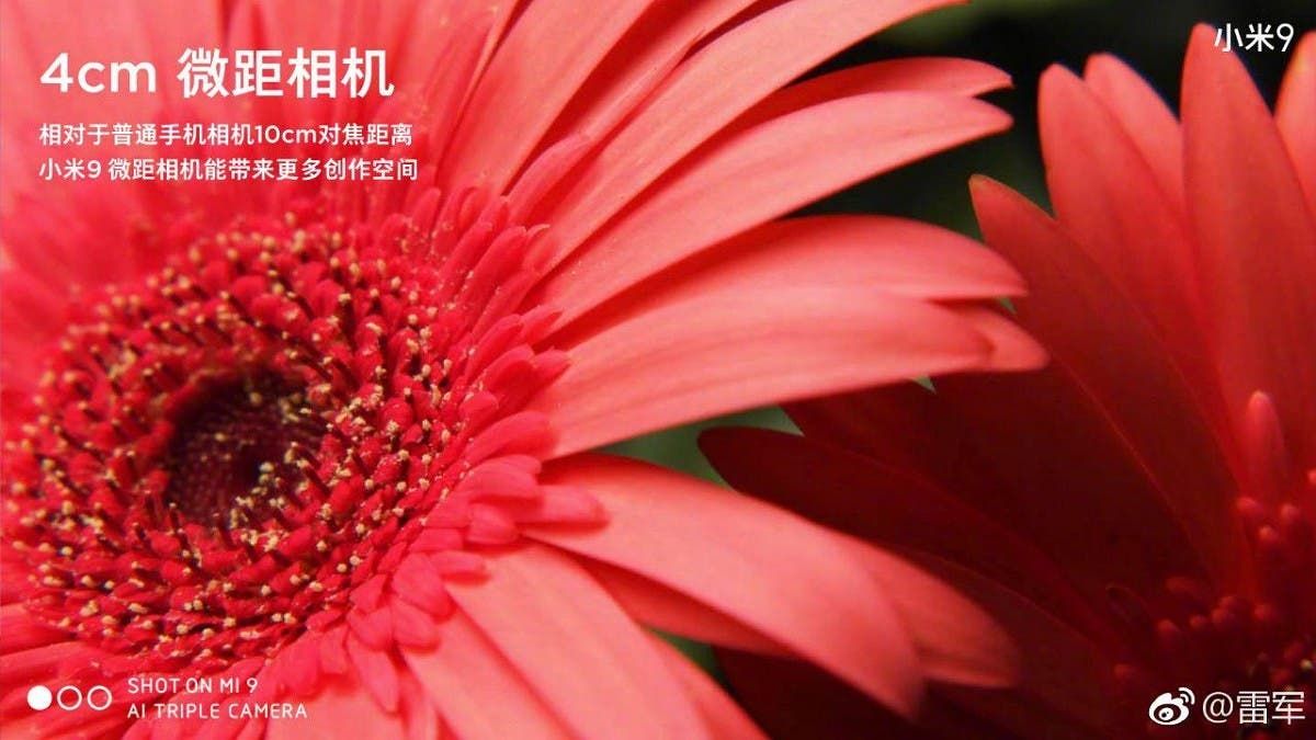 Lei Jun reveals detailed camera specifications of the Xiaomi Mi 9