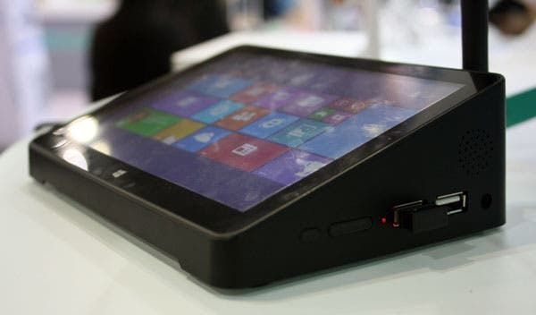 Pipo X8 showcased, a mini PC with a built in touchscreen display. Why? Because they can!