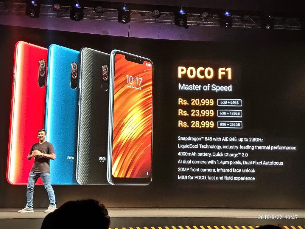 Pocophone F1 with Snapdragon 845 launched at a baffling price of Rs 20,999