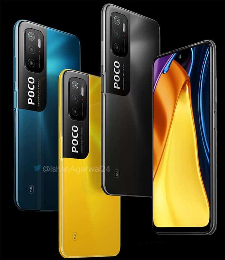 Poco M3 Pro 5G smartphone appeared on high-quality press renders