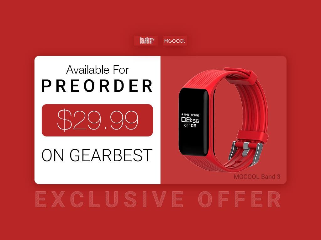 Deals: MGCOOL Band 3 Available for Preorder on Gearbest at $29.99