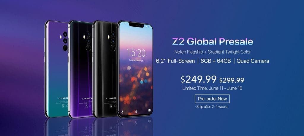 Video : $250 UMIDIGI Z2 duelling with Huawei P20 & Xiaomi Mi 8