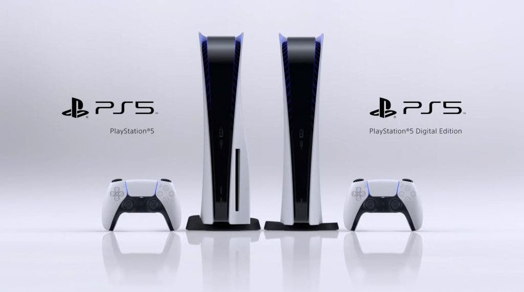 Here is the PS5 in all its glory, coming in two flavours