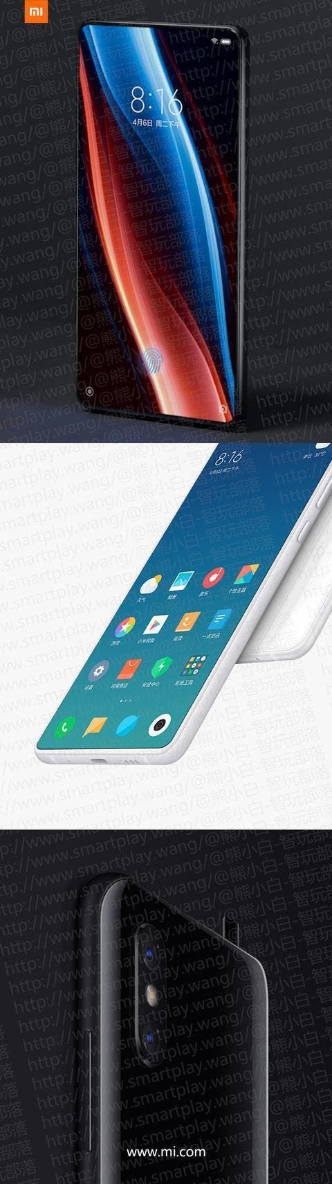 Xiaomi Mi MIX 3 Renderings Show Pop-Up Front Camera Design