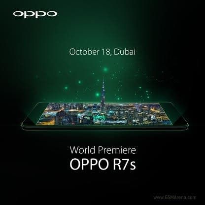 OPPO R7s set for a Dubai unveil later this month