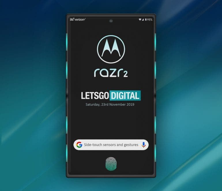 Motorola RAZR 2 could arrive with a touch sensitive sides