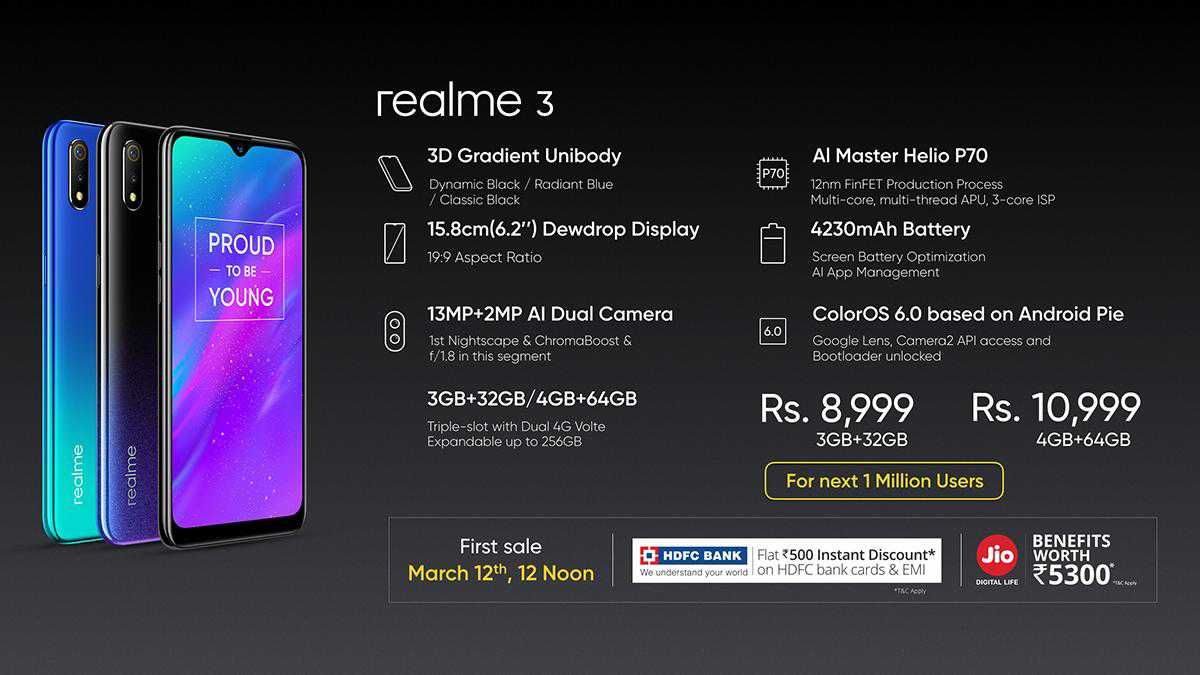 Realme 3 with Android Pie, new gradient back announced