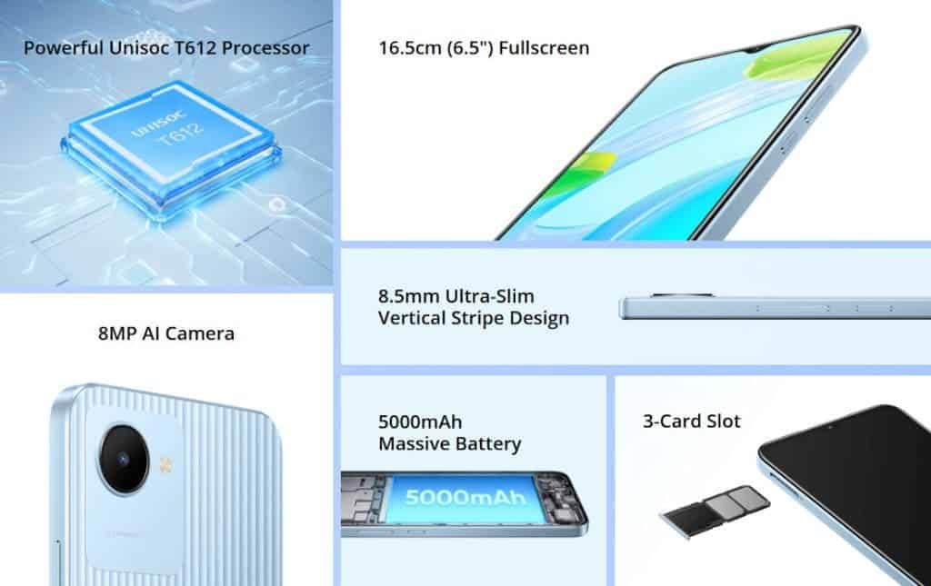 Realme C30 low-cost smartphone with one rear camera is presented