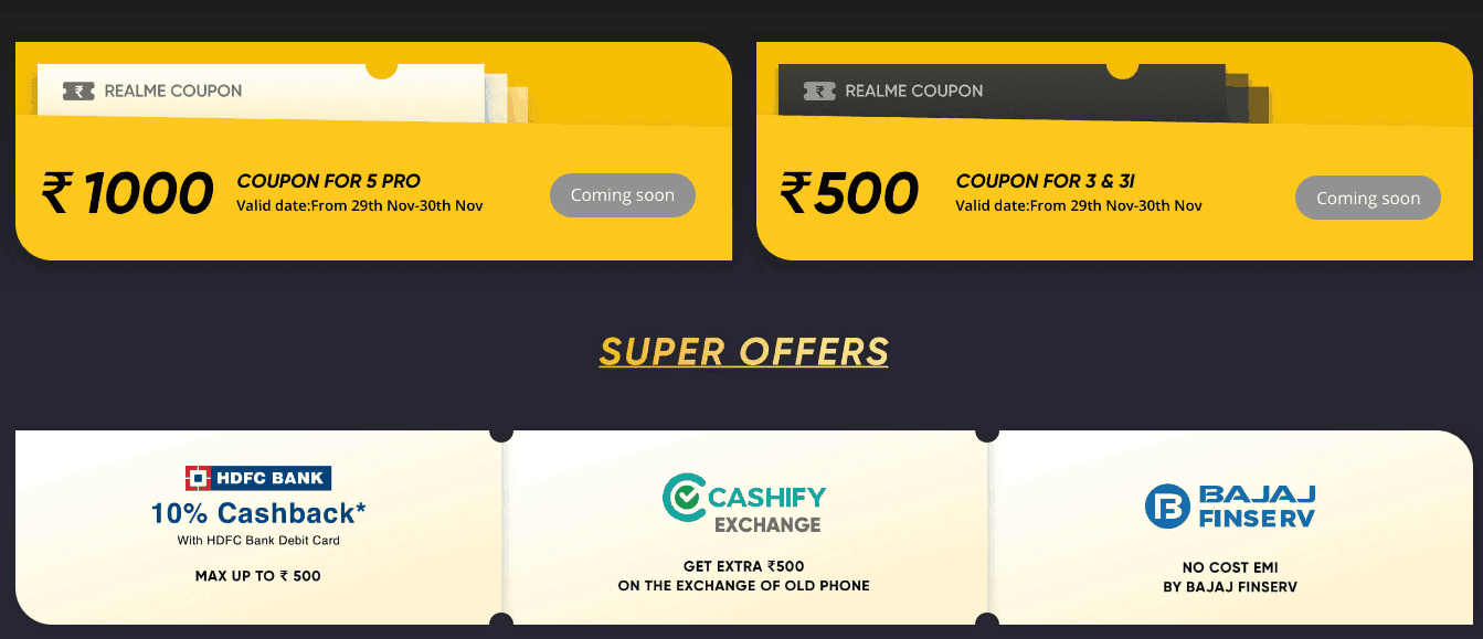 Realme Black Friday Deals: Here are the best ones