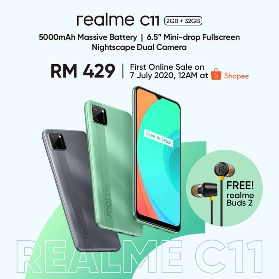 Realme C11 budget smartphone will soon arrive to India