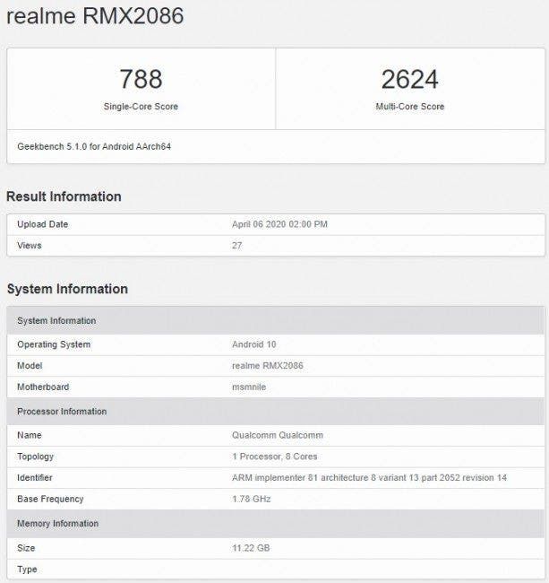 Realme X3 SuperZoom receives several certifications, GeekBench reveals specs
