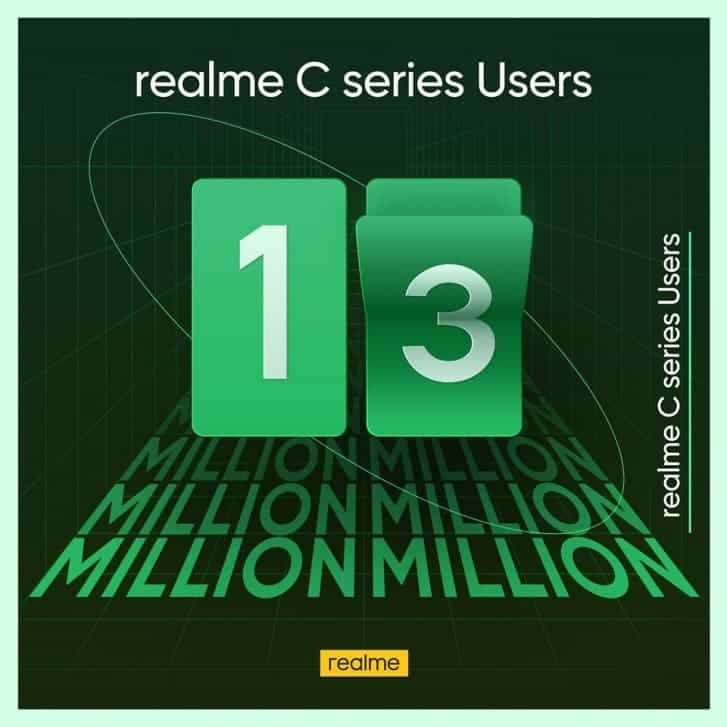 Realme C11 chipset and battery teased as Realme C-series hits a milestone