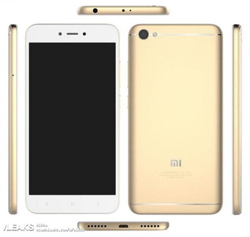Xiaomi Redmi Note 5A image leaks, along with specs