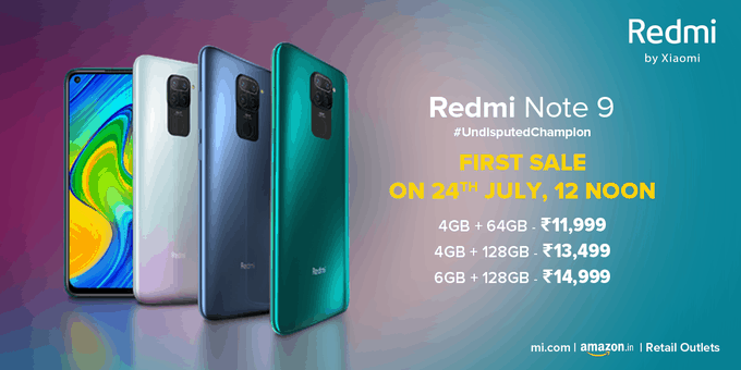 Redmi Note 9 with Helio G85 launched in India