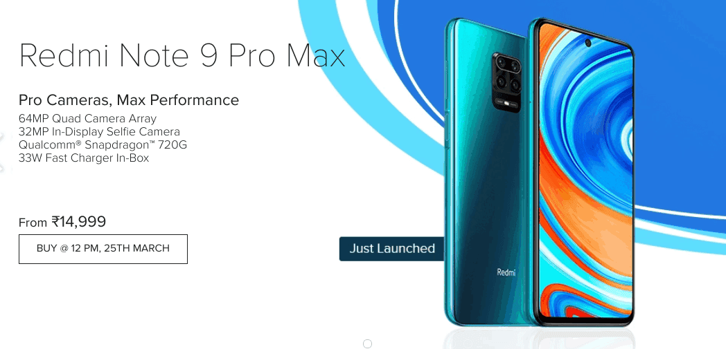 Redmi Note 9 Pro Max announced