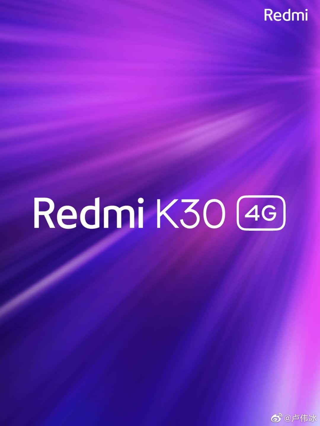 Redmi K30 4G confirmed, will likely launch in India