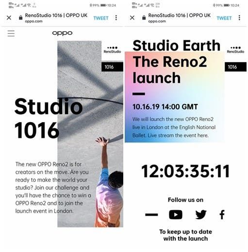 Oppo Reno 2 in launching in the UK on October 16