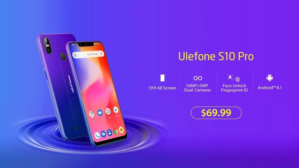 Big promo sales for the affordable gradient Ulefone S10 Pro
