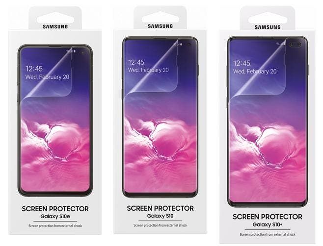 Samsung claims S10 pre-applied screen protector costs 30$!