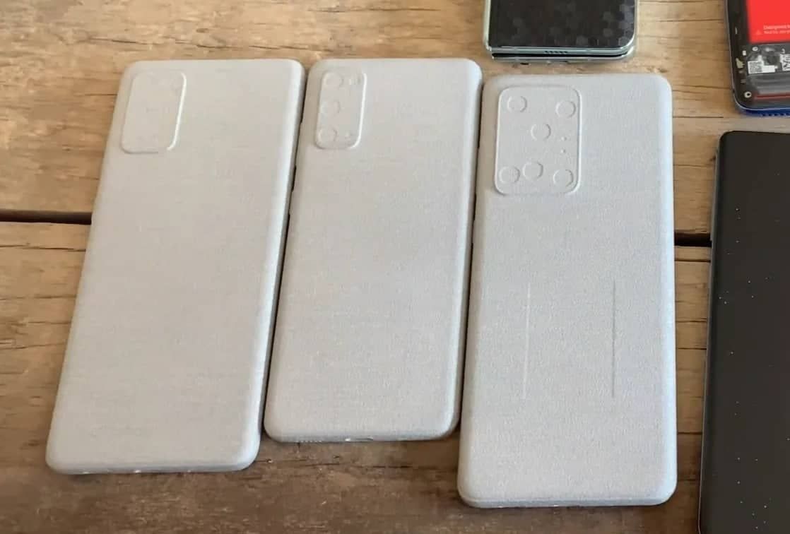 Here are the differences in design and size of the three Samsung Galaxy S20