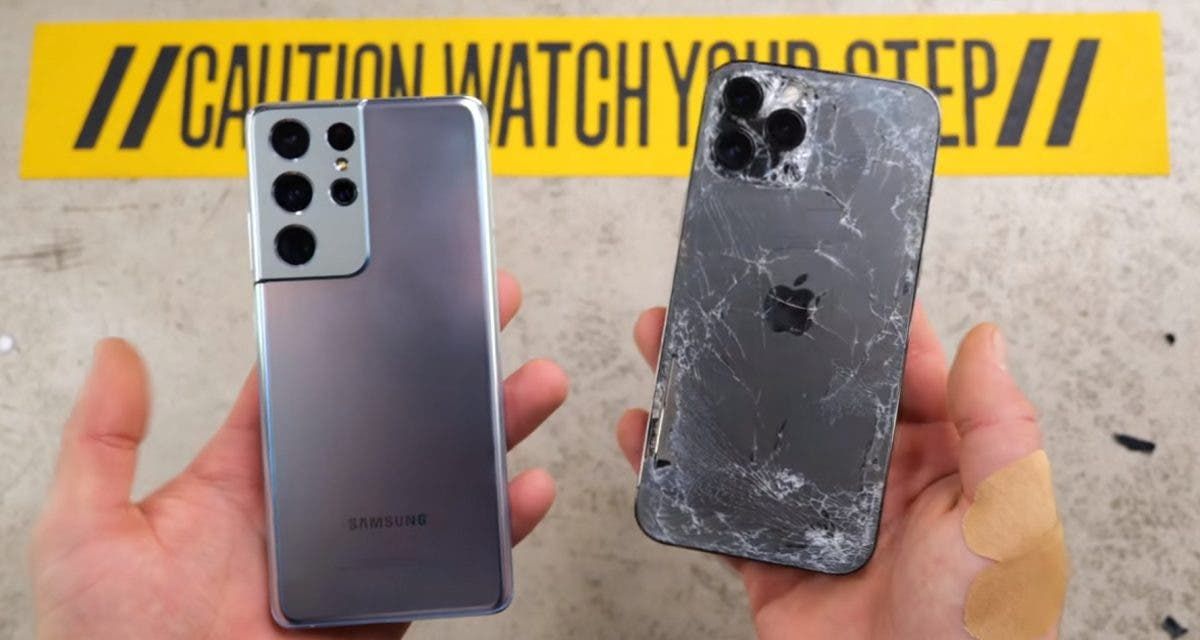 iPhone 12 Pro Max beats Samsung Galaxy S21 Ultra in a heavy drop test