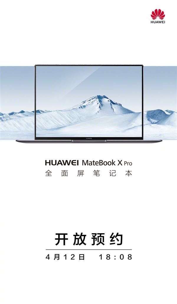 Huawei MateBook X Pro To Go On Sale On April 12