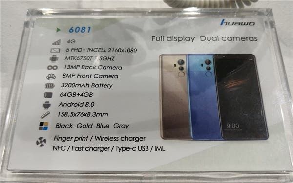 Huawo 6801 Is The Best Clone of Huawei Mate 10 Pro