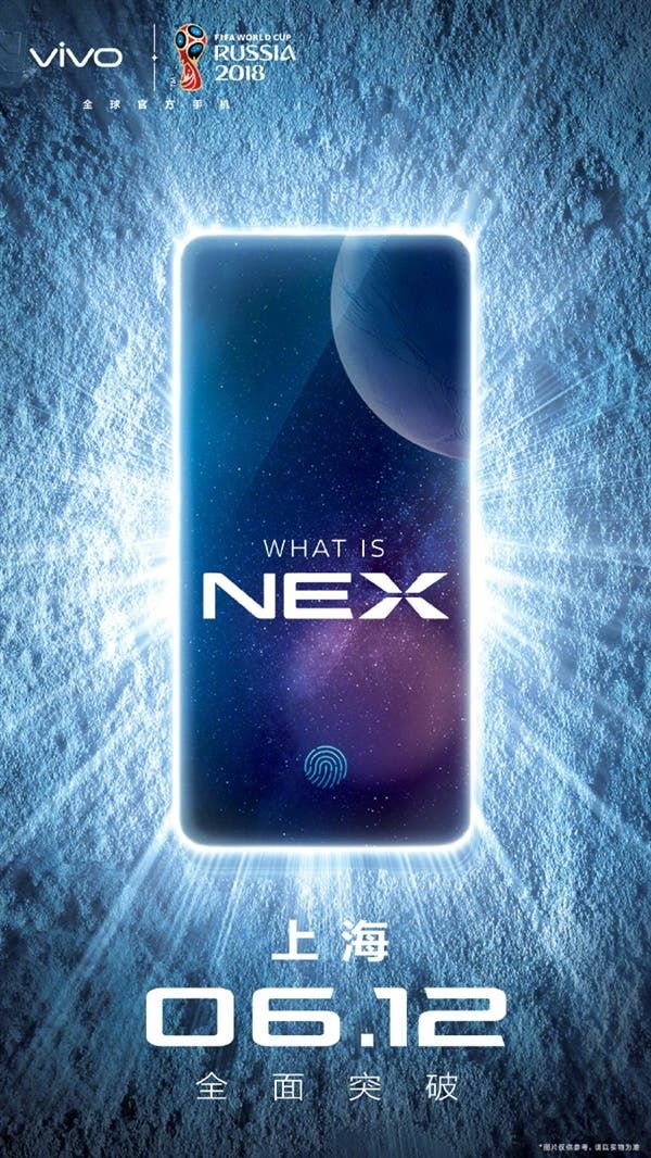 VIVO NEX Poster Showcases On-Screen Fingerprint Scanner