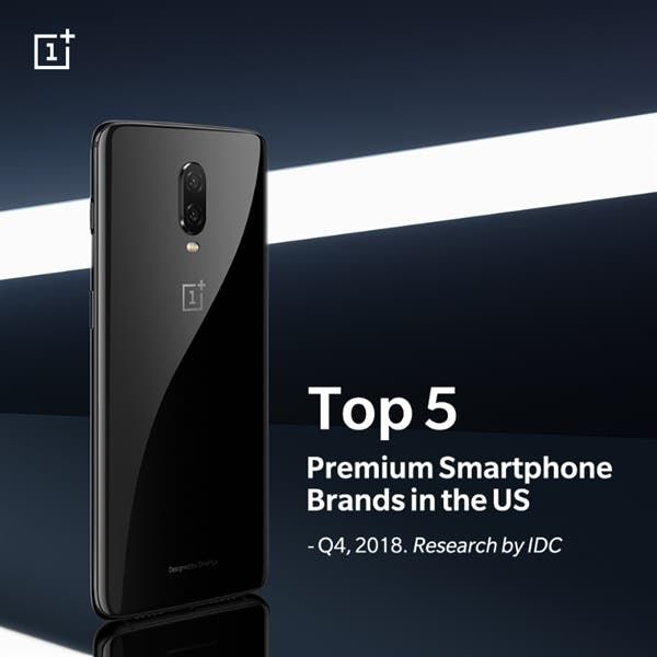 OnePlus is Among Top 5 High-end Smartphone Brands in US