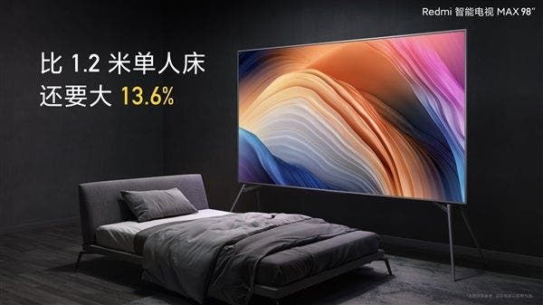 Redmi TV 98-inch (Redmi TV MAX) Announced At 19,999 Yuan ($2826)