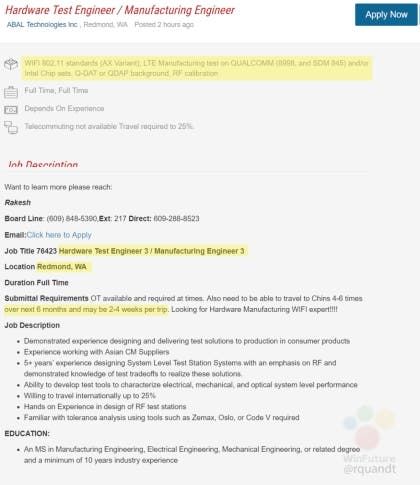 Microsoft Working On A Smartphone With Snapdragon 845?