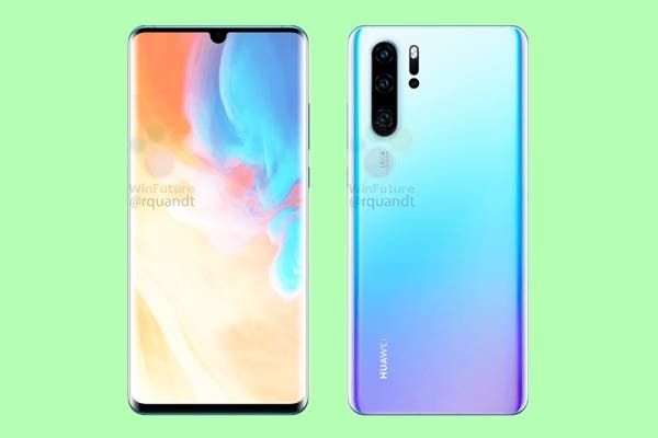 The Huawei P30 will have flat edges at the top and bottom