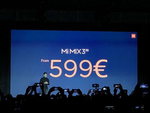 Xiaomi Mi MIX 3 5G Version Officially Announced at 599 Euros