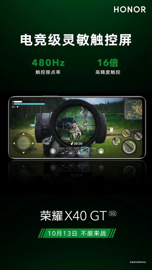 Check the features of the Honor X40 GT gaming smartphone