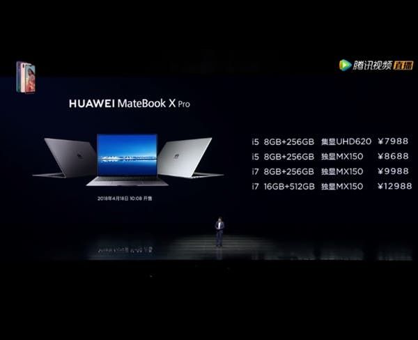 Huawei MateBook X Pro With Stunning Features Officially Announced