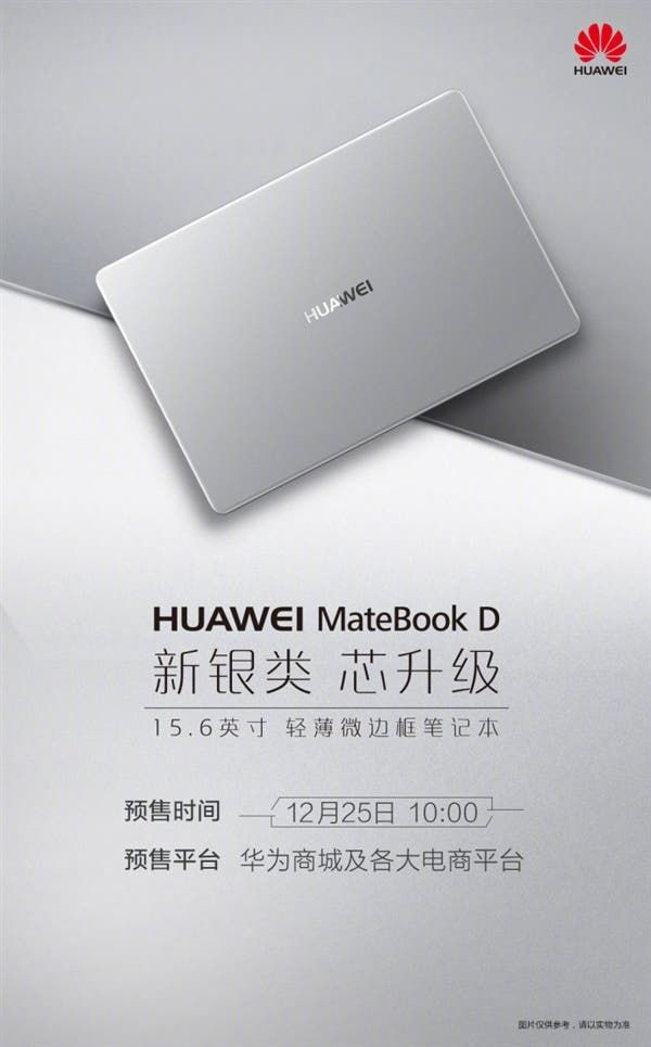 Huawei MateBook D With The Latest Intel Core-i Processors Announced