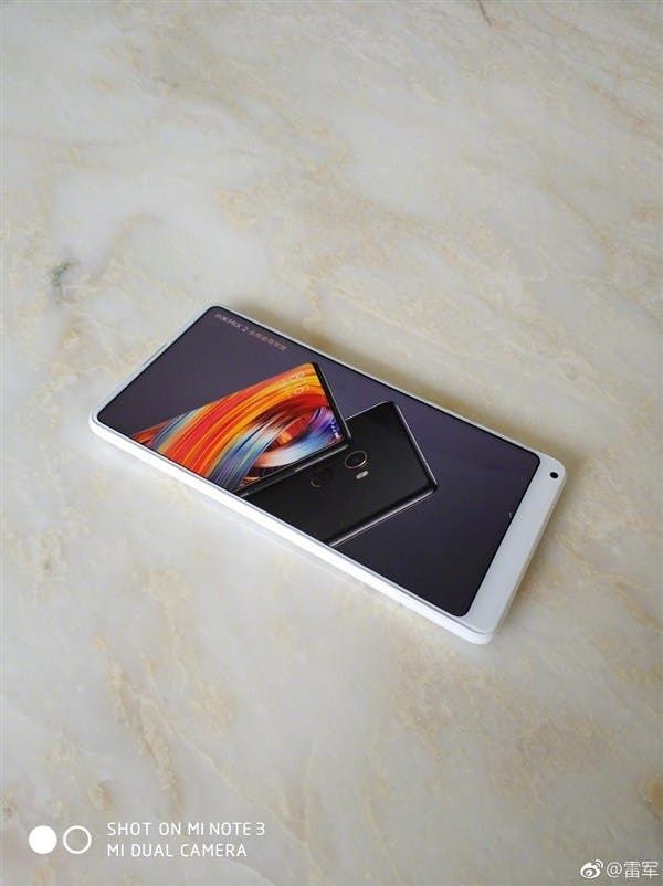 Lei Jun posts first photos of the white Mi Mix 2!