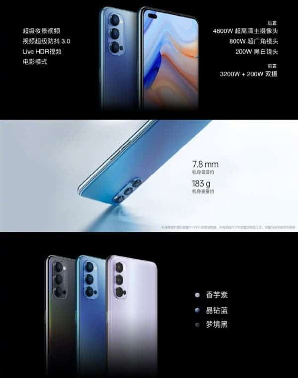 OPPO Reno 4 Pro And Standard Version Announced: Focus On Video Shooting
