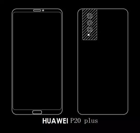 Huawei P20 Renderings Showcase ProTriple-lens Design