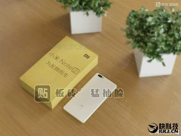 Xiaomi Mi Note 2 leaked in renders