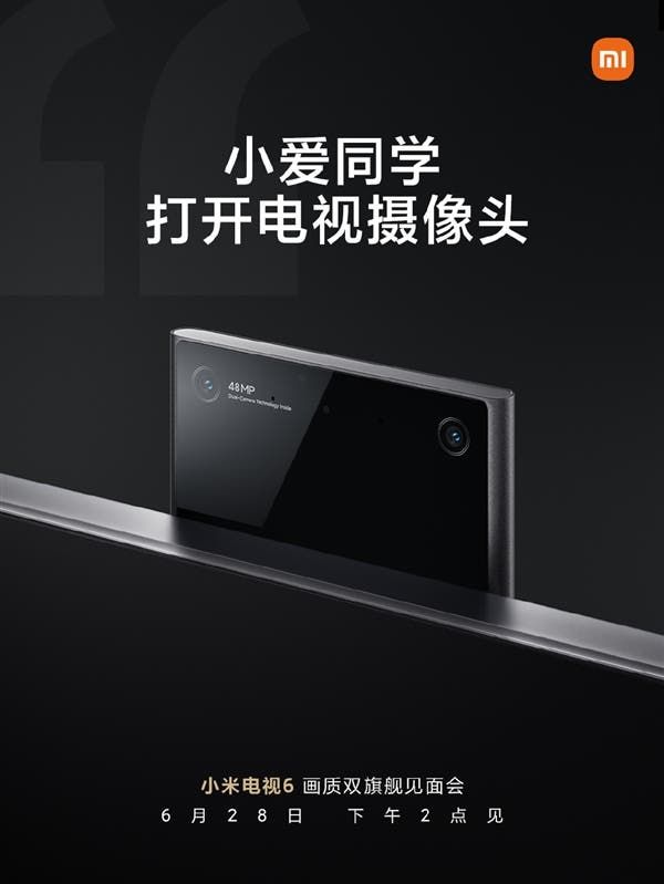 Xiaomi Mi TV 6 To Sport Dual-Camera On Front And Support 100W Sound System
