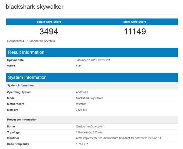 New Black Shark Phone With Snapdragon 855 About to Debut?
