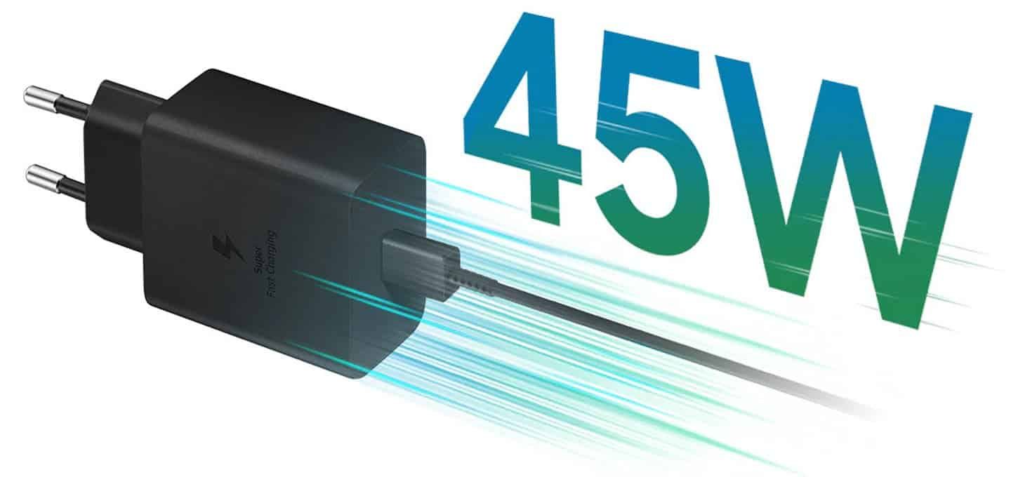 Galaxy S22: a leak reveals the price of the 45W charger