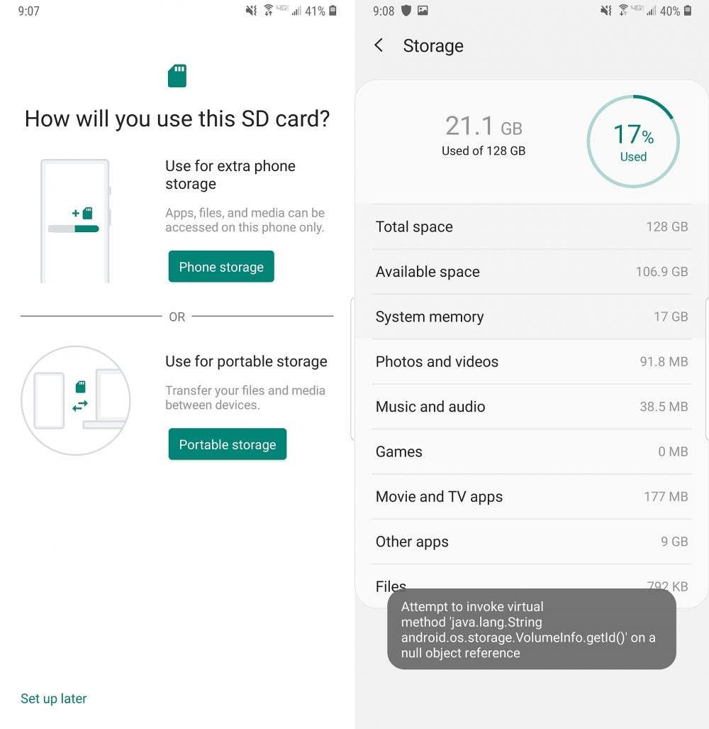 Samsung to bring adoptable storage to Android Pie, suggests report