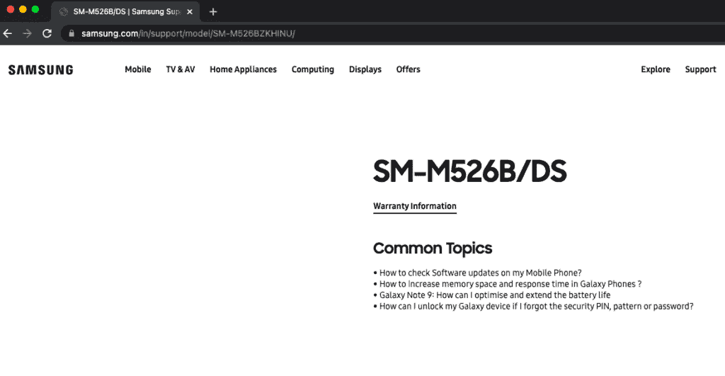 Samsung Galaxy M52 5G Support Page Goes Live, India Launch Imminent