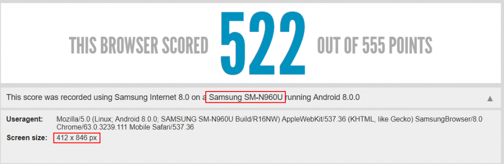 Alleged Galaxy Note 9 browser benchmark reveals 18.5:9 aspect ratio Infinity Display