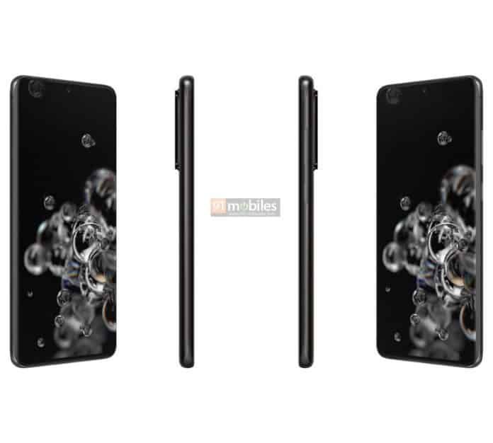Samsung Galaxy S20 Ultra 5G Official Renders Leaked, Confirms 100x Zoom and Space Zoom